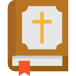 Bible Verse Finder tool displaying KJV Bible verses by topic with an open Bible, wooden cross, and modern Christian search interface.