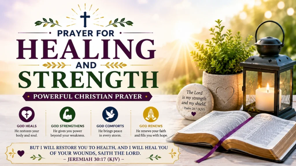 13. Prayer for Healing and Strength 1st displayed photo of a wooden cross and opened holocaust bible with beautiful Sunrise over mountains with white colorful flowers and Jeremiah 30:17(KJV) public domain Great image of God's healing, strength, and faithfulness.13. Prayer for Healing and Strength 1st displayed photo of a wooden cross and opened holocaust bible with beautiful Sunrise over mountains with white colorful flowers and Jeremiah 30:17(KJV) public domain Great image of God's healing, strength, and faithfulness.