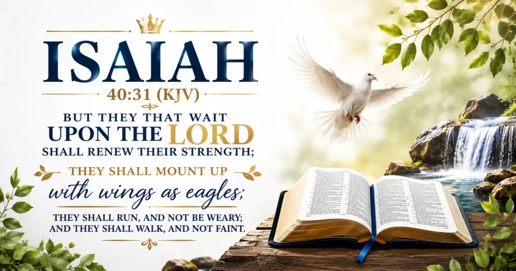 Isaiah 40:31 KJV (wait upon the LordBible verse)