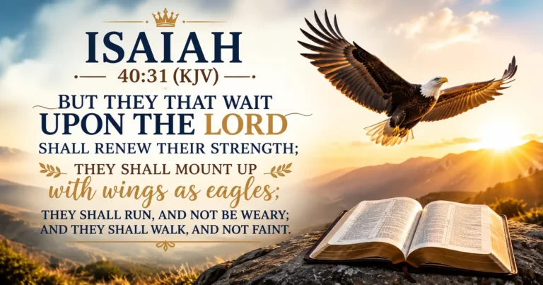 Isaiah 40:31 KJV hope in the Lord Bible verse