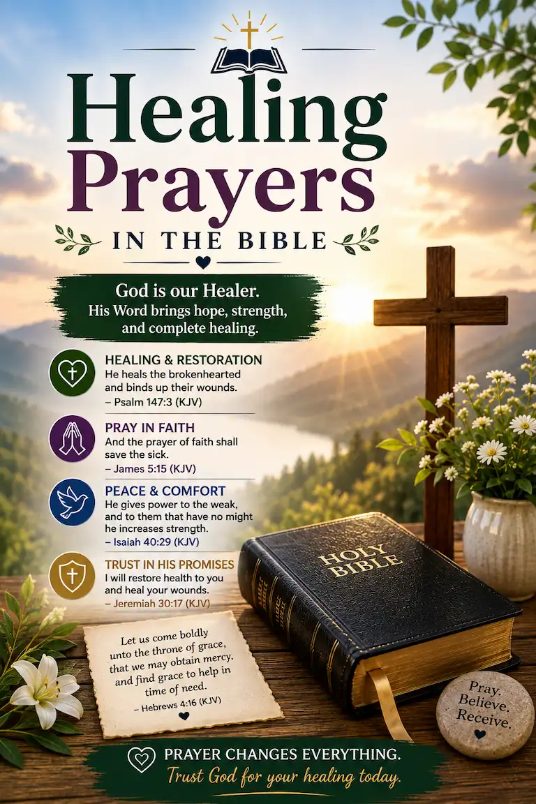 Healing Prayers in the Bible with powerful healing Scriptures