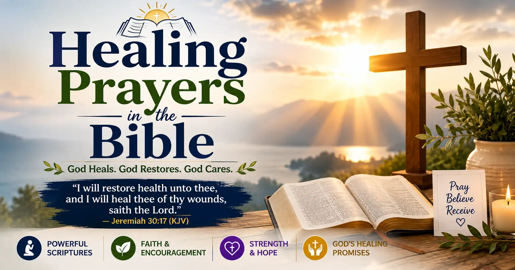 Healing Prayers in the Bible. Biblical prayers for healing.